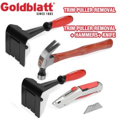 GOLDBLATT Molding Remover Tools Set Retractable Utility Knife Hammers Multi-tool