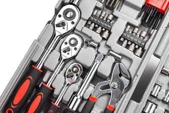 CARTMAN 205 Piece Ratchet Wrench and Socket Tool Set,1/4″ & 3/8″ & 1/2″