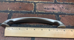 Large nickel silver color drawer door pull 7.5-in center to center