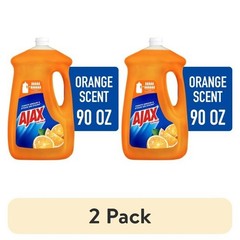 2pk Ajax Ultra Triple Action, Dishwashing Liquid Dish Soap, Orange 90 fl oz