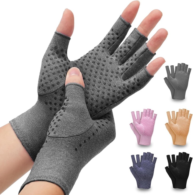 2 Pairs Arthritis Compression Gloves- for Hand Arthritis, Carpal Tunnel Pain,