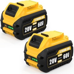 2Pack 15 Ah 20V/60V DCB609-2 Battery / Charger For DEWALT DCB609 DCB612 DCB606-2