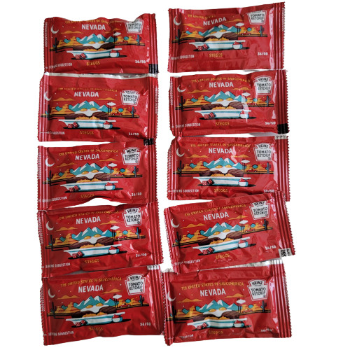 15 Heinz Tomato Ketchup Saucemerica Nevada 7g Single Serve Portion Packets Packs