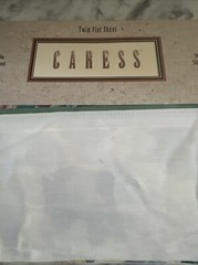 Vintage Caress Twin Flat Sheet Ashlee Percale NEW USA 39 X 76 in