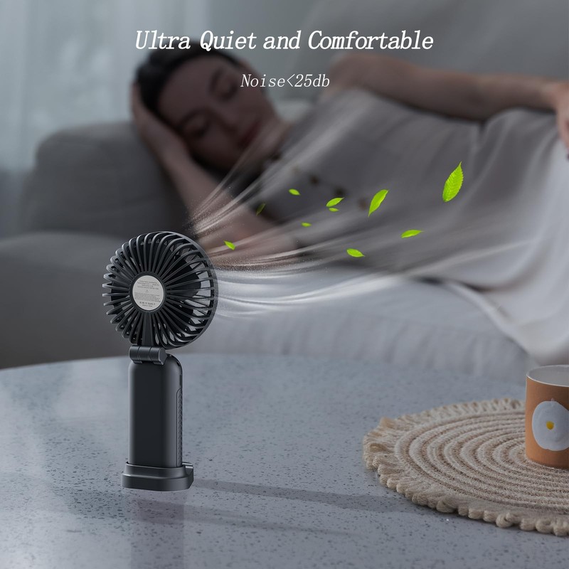 GOCKERA Portable Fan, 4200mAh Battery Operated Fan, 5 Speeds&Digital Display,... gallery