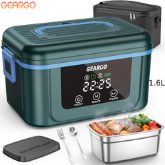 Cordless Electric Lunch Box Rechargeable Rapid Heated Lunch Box Food Warmer 1.6L