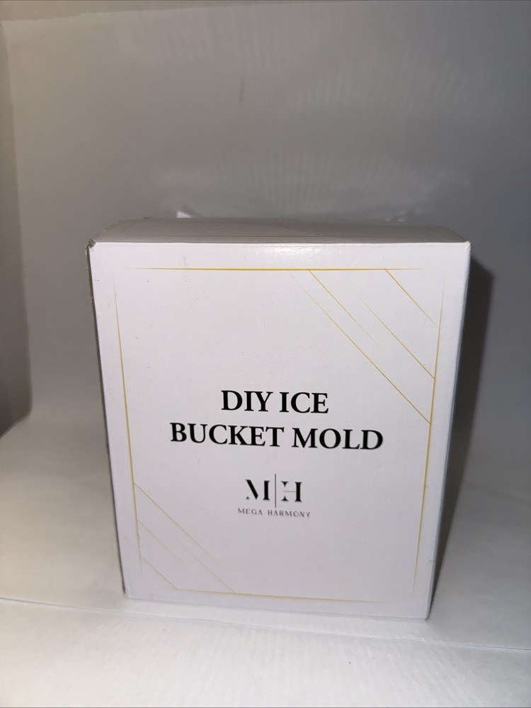 Mega Harmony DIY Ice Bucket Mold Unisex OS White New