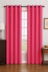 Luxury Glow Faux Silk Curtain Panel-1 Panel, 8 Grommets,Elegant & Light Blocking