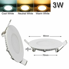 10 PCS – 9W 12W 15W 18W 24W LED Recessed Ceiling Panel Down Lights Lamp Fixtures