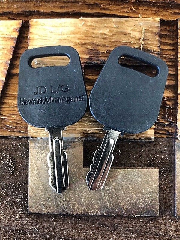 2 IGNITION KEYS for John Deere GX24332 GY20680 Toro 112-0312 112-1615 112-6115