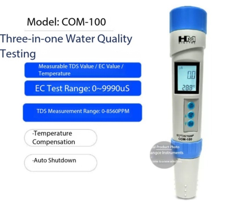 Water Quality Testing Pen: Conductivity, Hardness, and Temperature Measurement