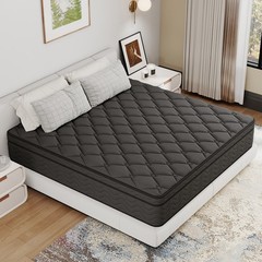 12″ Hybrid Mattress in a Box Pocket Spring Gel Memory Foam Twin Full Queen King