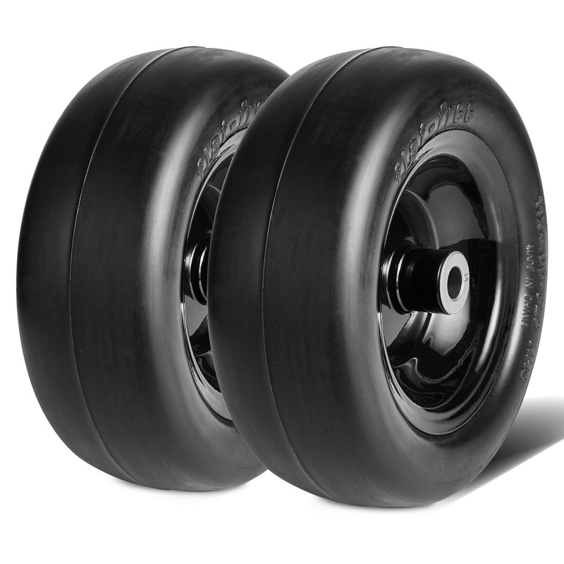 VEVOR Lawn Mower Tires 11×4-5″ Lawn Tractor Tires 2-Pack Flat-free PU Tires