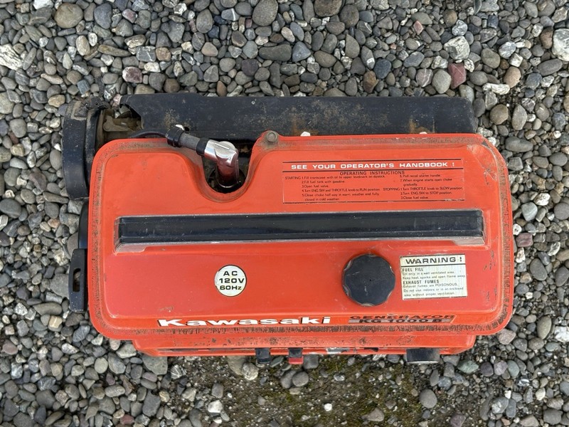 1970's Kawasaki KG1000B Portable Generator for Restoration Barn Find ~Runs~AS-IS gallery