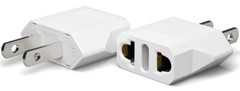 2 Adaptador De Corriente Europeo A Americano USA Convertidor EU To US 110v-220v