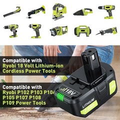 FOR RYOBI [PBP005] 18V ONE+ 8.0AH LITHIUM-ION RECHARGEABLE BATTERY 18VOLT