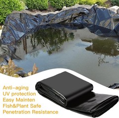 26*33FT 8mil Pond Liner Fish Liner EPDM Easy Cutting Underlayment UV Resistant