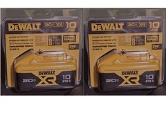 2 PACK DeWALT DCB210-2 20V MAX XR 10.0 AH Lithium-Ion Battery Tool Batteries New