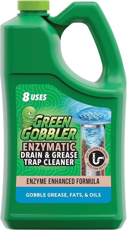Green Gobbler Enzyme Drain Cleaner Grease Clog Remover Septic Safe 1 Gallon
