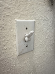 White 3D Printed Light Switch Covers – Funny Gag Gift, Novelty Home Decor, Joke