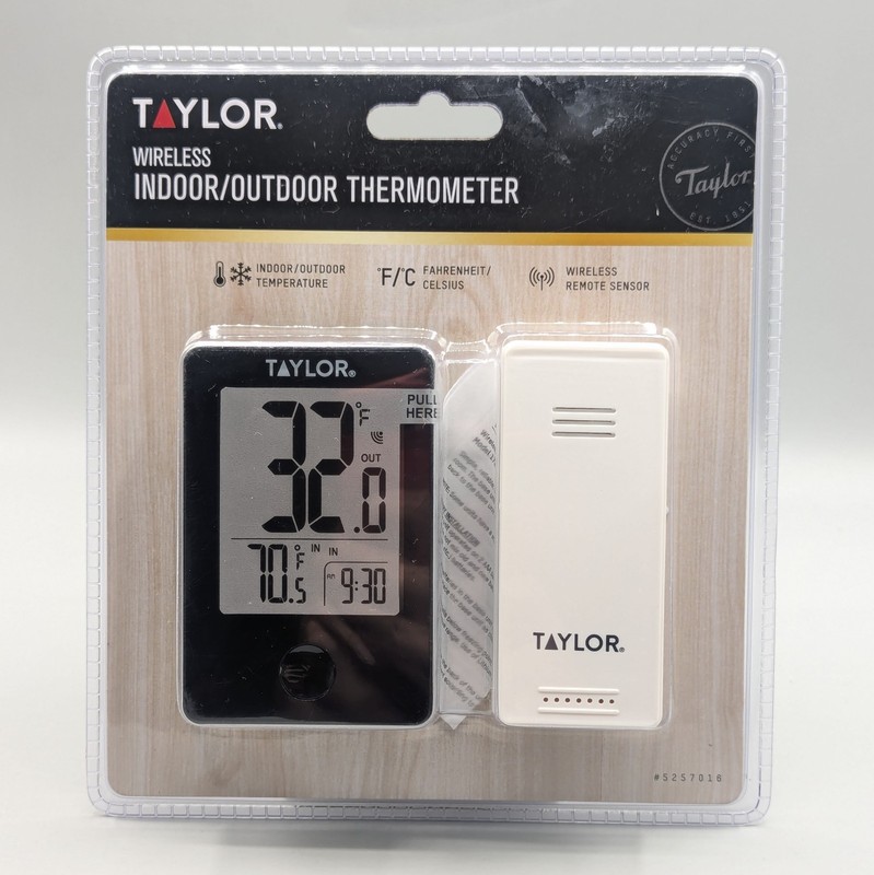 New Taylor Digital Wireless Thermometer with Remote Indoor/Outdoor Sealed