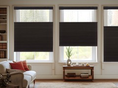 No Tool Screw Install Top Down Bottom Up Blackout Black Cellular Blind Honeycomb