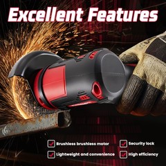3 Inch 12V Lithium Electric Angle Grinder – Handheld Grinding Polishing Tool