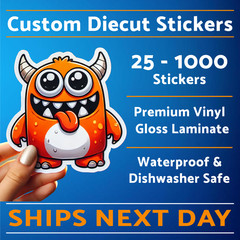 Custom stickers | Die Cut Product Labels | Business Logo Stickers | Bulk Decals