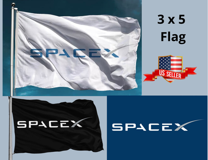SpaceX 5FT X 3FT Poster, Banner, Flag
