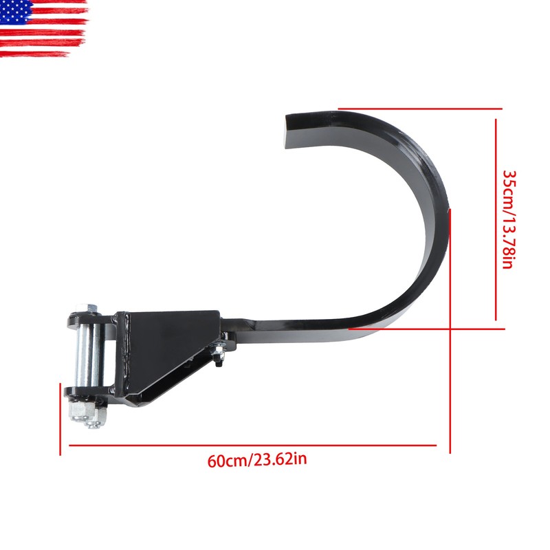 Black 370mm Tree Digging Blade Root Cutting Tool For Mini Excavator Root Planer gallery