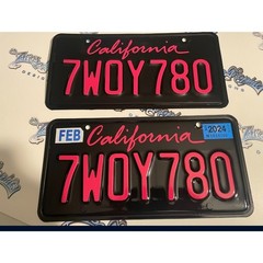 Gloss California Plate Wrap DIY Kit (DIFRENT COLORS AVALIABLE ) KIT 2 PLATES
