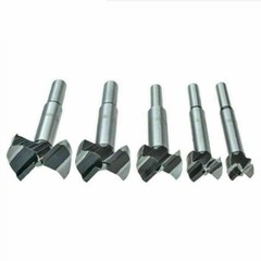 Drill Bit Set – Forstner 5 piece Professional Woodworking Drill Bit Set – New