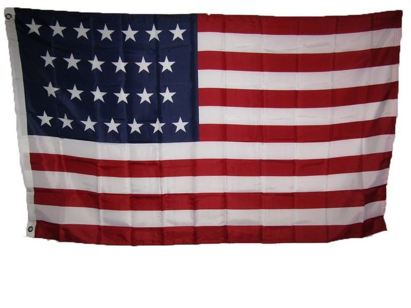 3×5 USA American 26 Star Linear 1837 1845 Historical Flag 3’x5′ Banner Grommets