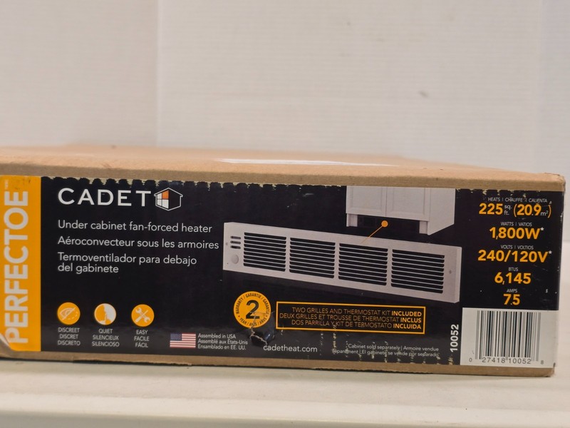 Cadet Under-cabinet Fan-forced Electric Heater 1800 Watts -UCH183T