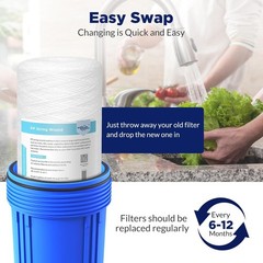1/5/10 Micron 10″ x 4.5″ String Wound Sediment Water Filter for GE FXHSC GXWH40L