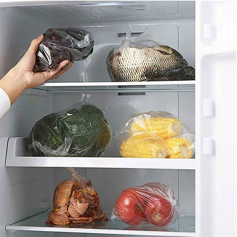 Plastic Produce Clear Bag On Roll Kitchen Food Fruit Storage Vegetable 350/Roll gallery