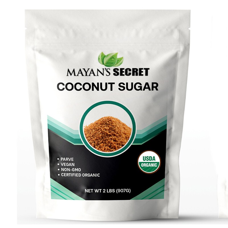 USDA Certified Organic Coconut Palm Sugar, Gluten-Free, Non-Gmo Sweetener 2lbs