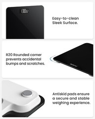 Digital Body Weight Bathroom Scale w/ Step-on Technology Battery Powered 400lbs