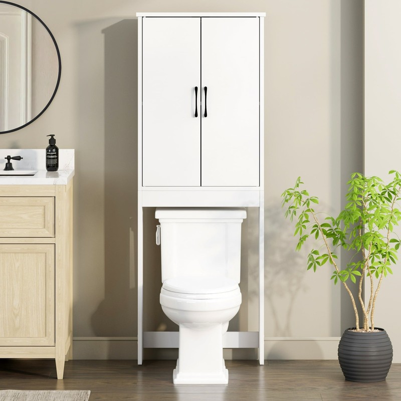 Ardent Over-the-Toilet Bathroom Storage Cabinet, White
