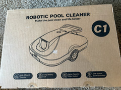 C1 Robotic Pool Cleaner 12V 1500 GPH 2Hr Portable w/ Charger & Brush