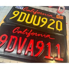 Gloss California Plate Wrap DIY Kit (DIFRENT COLORS AVALIABLE ) KIT 2 PLATES