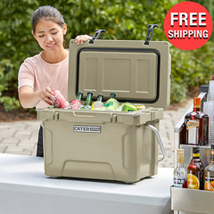Insulated Portable Heavy-Duty Ice Chest Cooler Outdoor Fishing Camping | 20 Qt.