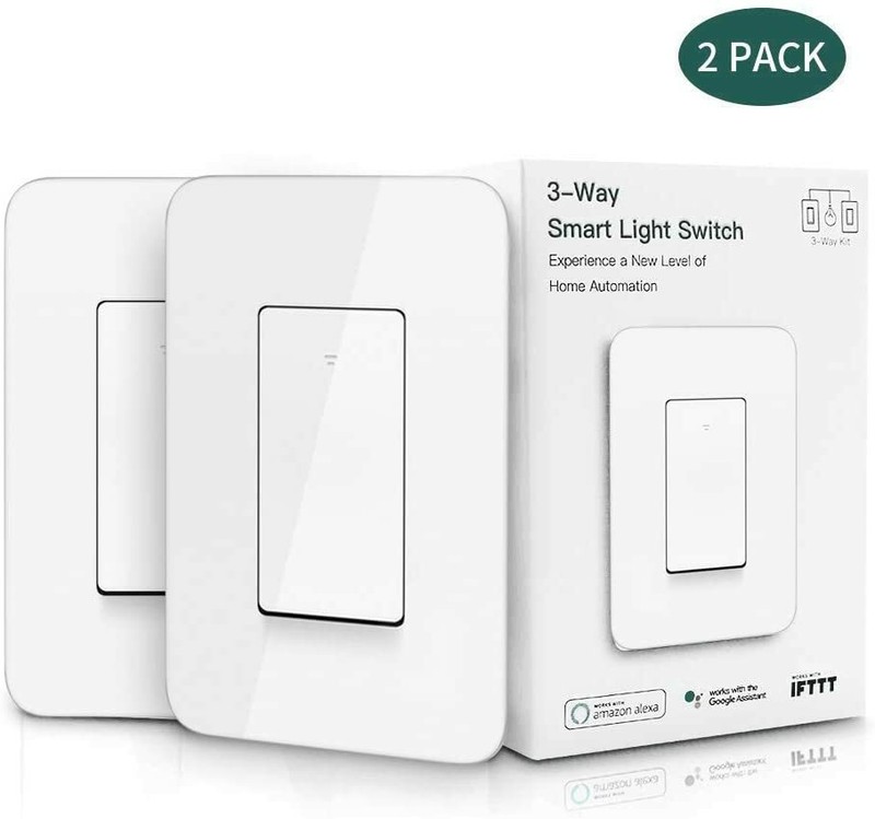3 way Smart Light Switch works with Alexa Google No Hub Needs ETL listed 2pack