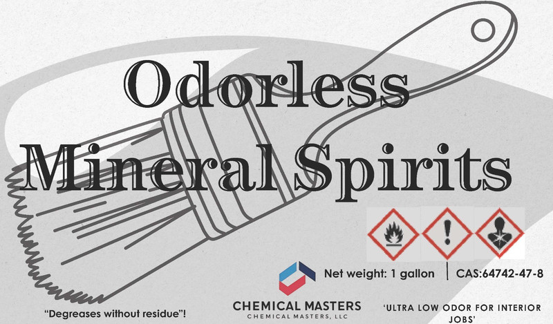 Premium Odorless Mineral Spirits – Heavy Duty Commercial Paint Thinner – 128floz
