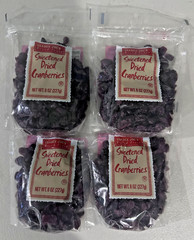 (4) Trader Joe’s Dried Fruit Sweetened Dried Cranberries 8 oz