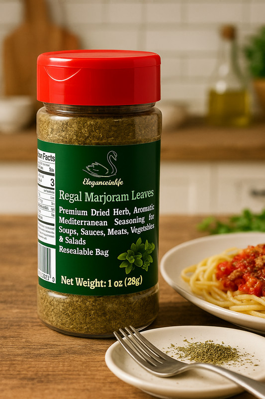 Eleganceinlife Regal Marjoram Leaves, Premium Dried Herb, 1oz (28g) gallery