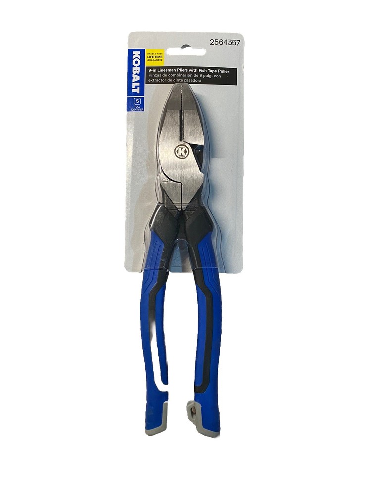Kobalt 9-in Inch Linesman Pliers with Fish Tape Puller Heavy Duty
