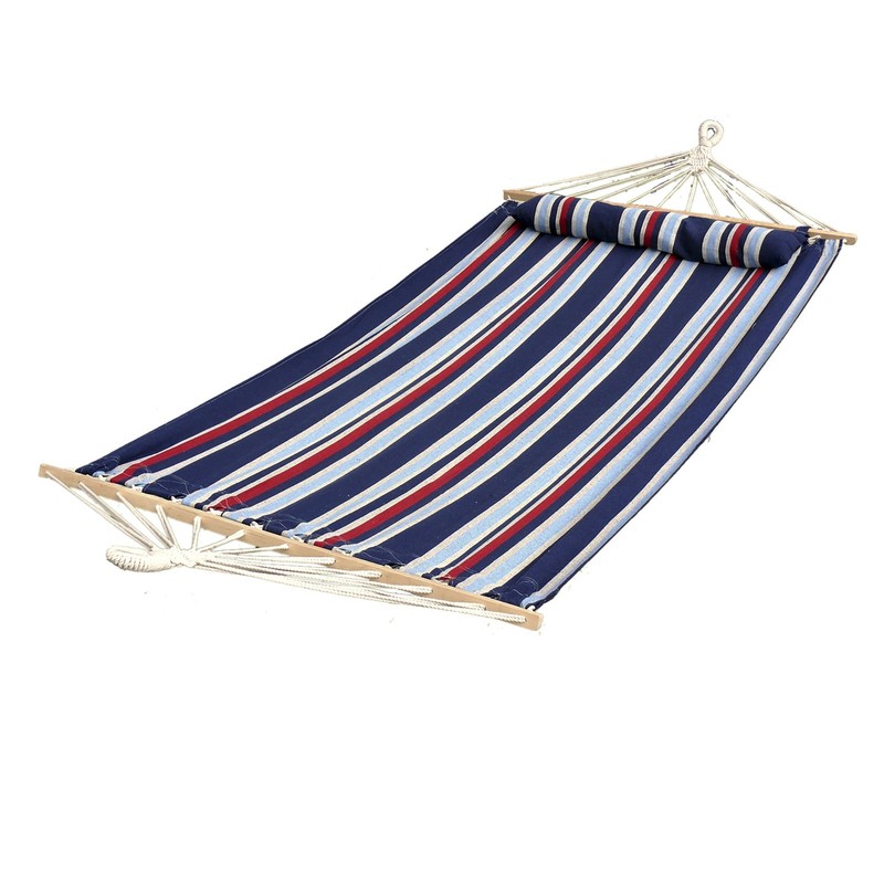 Bliss Hammocks Caribbean Hammock with Pillow and Hardware, 48″ Wide, Patriot