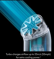 Dyson HushJet Mini Cool Portable Fan Stone/Blush Rechargeable NEW Sealed