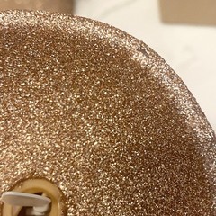 Luminara Rose Gold Glitter Flame Effect Flameless Battery Candle Pair 7.5” 5.5”